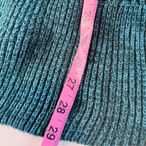 Absolutely Creative Worldwide Teal Chunky Knit Open Front Cardigan 3X USA Made - Picture 8 of 10